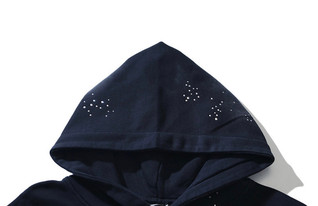Hellstar Uniform Glitter Hoodie (Black)