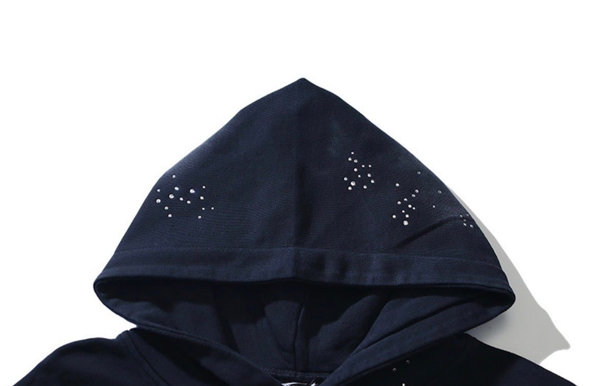 Hellstar Uniform Glitter Hoodie (Black)