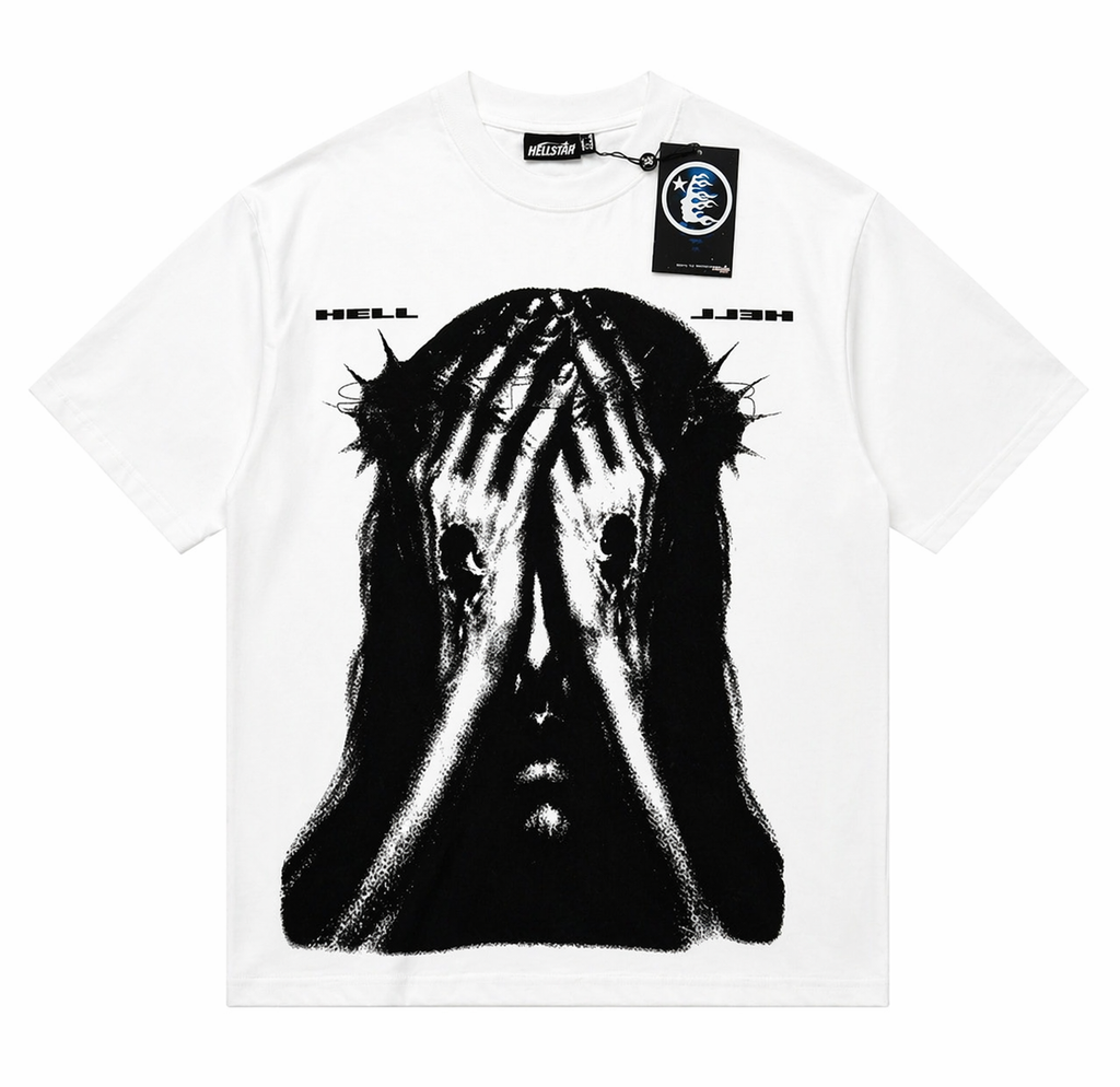 Hellstar Jesus Eyes T-Shirt (White)