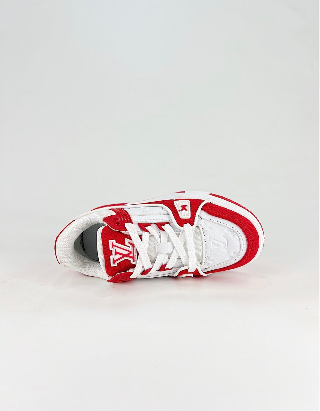 Louis Vuitton LV Trainer (White/Red Leather)
