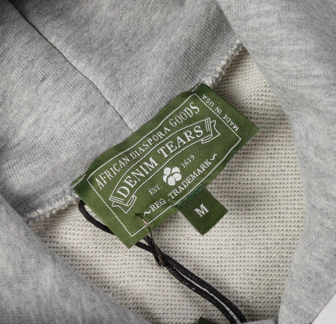 Denim Tears Cotton Wreath Hoodie (Gray)￼