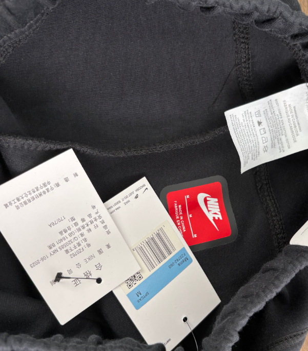 Nike Sportswear Tech Fleece Reflective Full-Zip Hoodie & Jogger Set (Black/Grey/Orange)