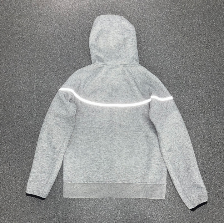 Nike Sportswear Tech Fleece Reflective Full-Zip Hoodie & Jogger Set (Dark Grey Heather)