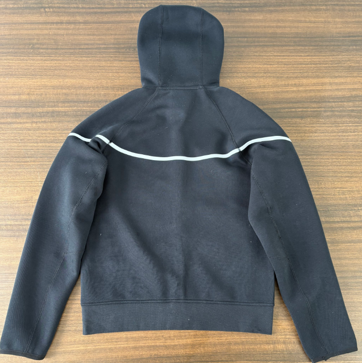 Nike Sportswear Tech Fleece Reflective Full-Zip Hoodie & Jogger Set (Black/Bemis Silver)