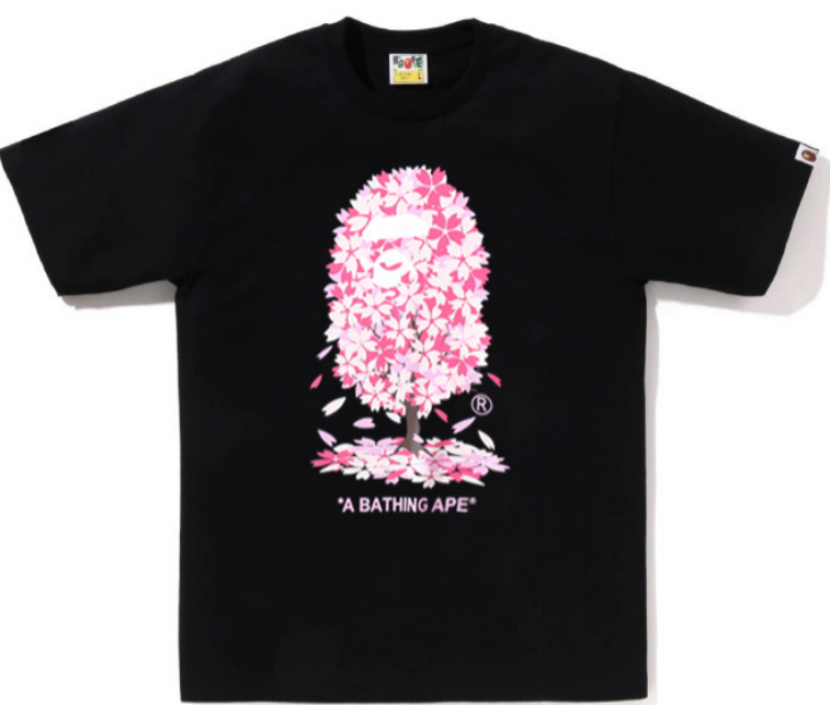 BAPE Sakura Bape Tee (Black)