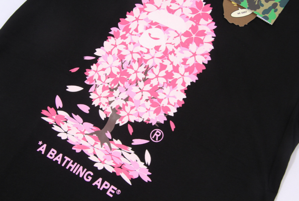 BAPE Sakura Bape Tee (Black)