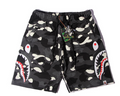 A Bathing Ape Shark Side Camo Sweat Shorts (Black City Camo)