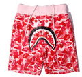A Bathing Ape ABC Shark Sweat Shorts (Pink ABC Camo)