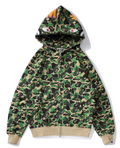 A Bathing Ape ABC Shark Full-Zip Hoodie (Green ABC Camo)