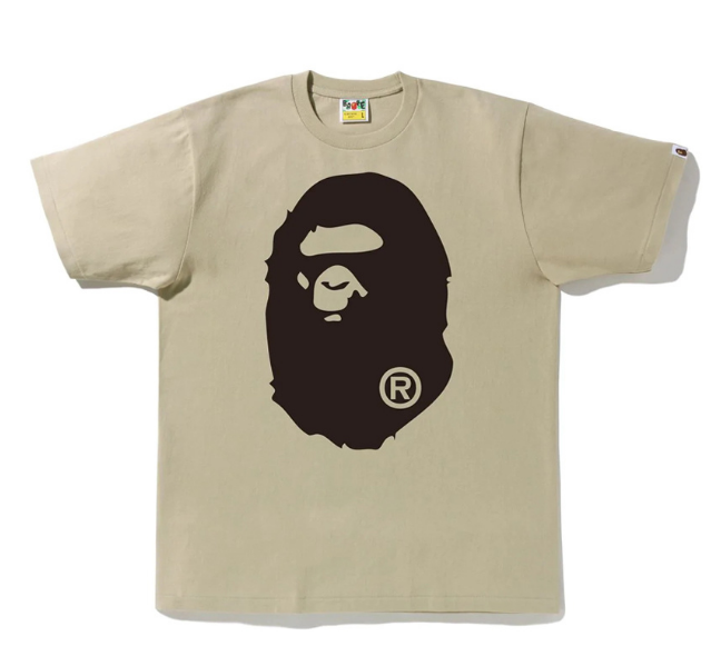 A Bathing Ape Big Ape Head Tee (Sand/Beige)