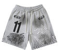 Hellstar "11" Om Symbol Graphic Sweat Shorts (Grey)