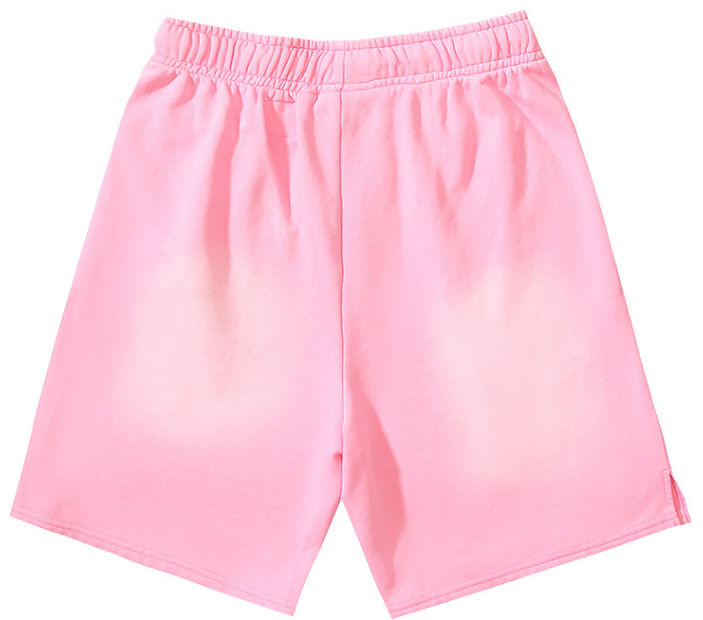 Hellstar Sports Flame Sweat Shorts (Light Pink)