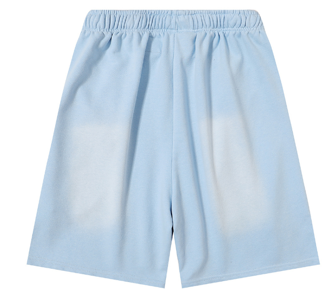 Hellstar Studios "Path to Paradise" Flame Sweat Shorts (Baby Blue)