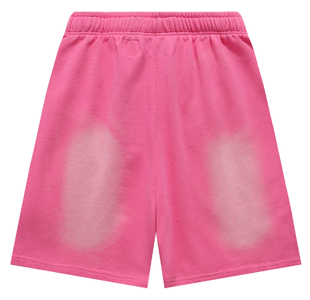 Hellstar Sports Flame Sweat Shorts (Hot Pink Fade)