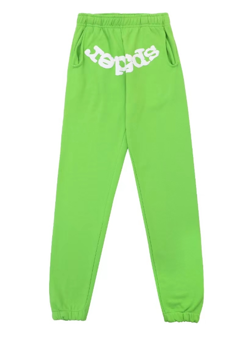 Sp5der Legacy Web Sweatpants (Lime Green)