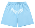 Sp5der OG Web Sweat Shorts (Baby Blue/White)