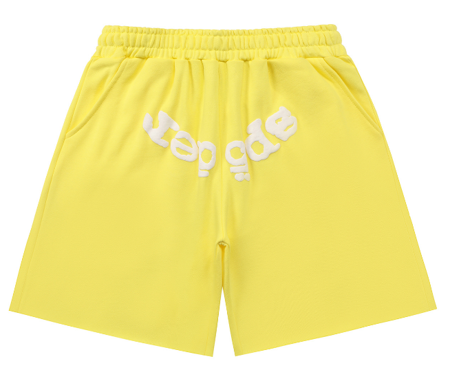 Sp5der OG Web Sweat Shorts (Yellow/White)