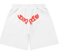 Sp5der OG Web Sweat Shorts (White/Red)