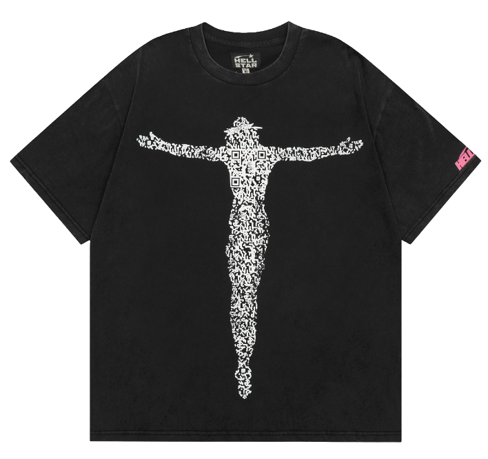 Hellstar Studios "Scan to Salvation" QR Code Jesus Tee (Black Washed)
