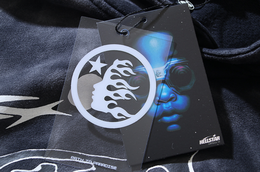 Hellstar Studios "No Guts No Glory" Hoodie (Grey)