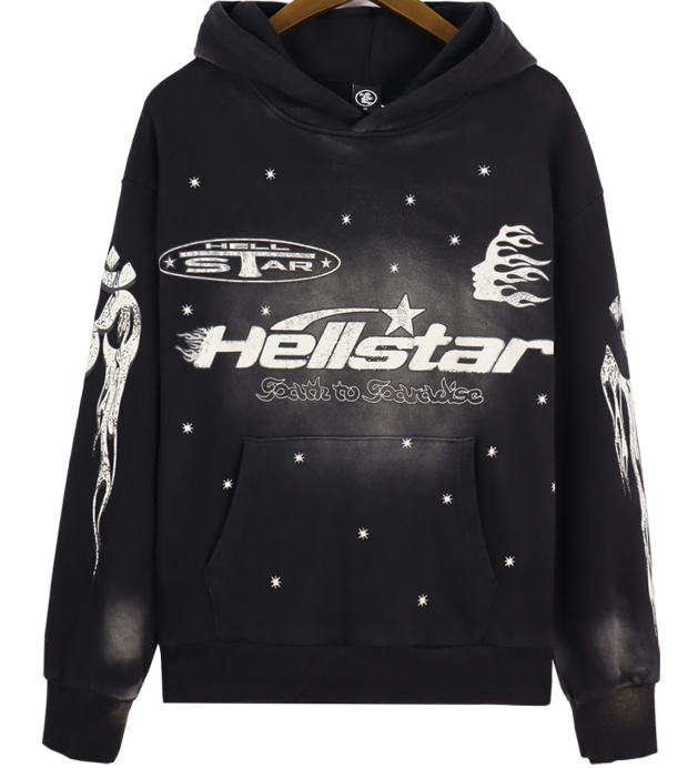 Hellstar Studios "Path to Paradise" Sport Pullover Hoodie (Black Washed)
