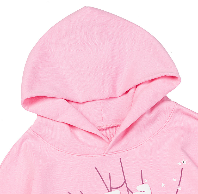 Sp5der OG Web Pullover Hoodie (Pink)