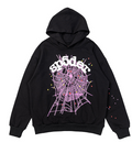Sp5der Web Hoodie (Black/Pink)