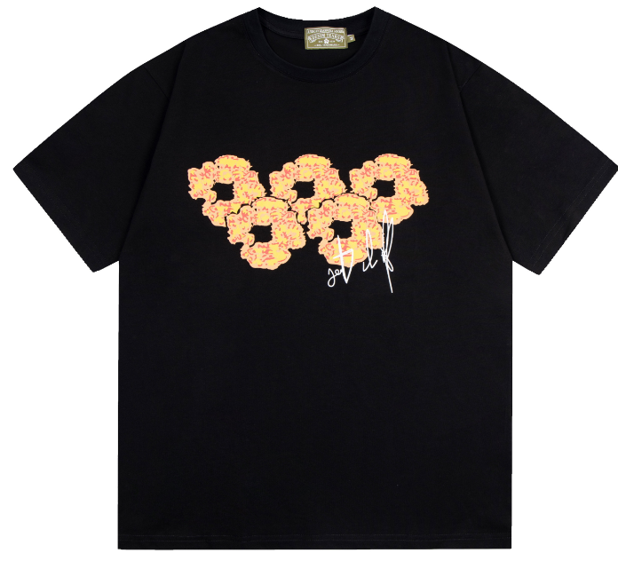 Denim Tears × Offset #3 Floral Wreath Tee (Black)