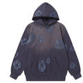 Denim Tears Cotton Wreath Allover Hoodie (Washed Indigo)