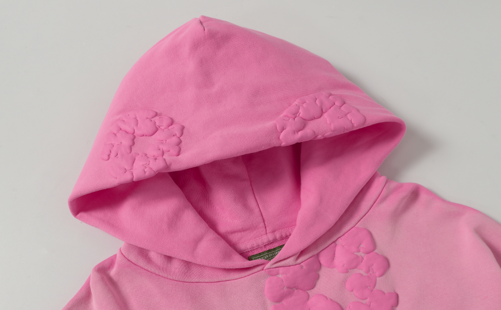 Denim Tears Cotton Wreath Allover Hoodie (Washed Pink)
