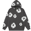 Denim Tears Cotton Wreath Allover Hoodie (Charcoal)