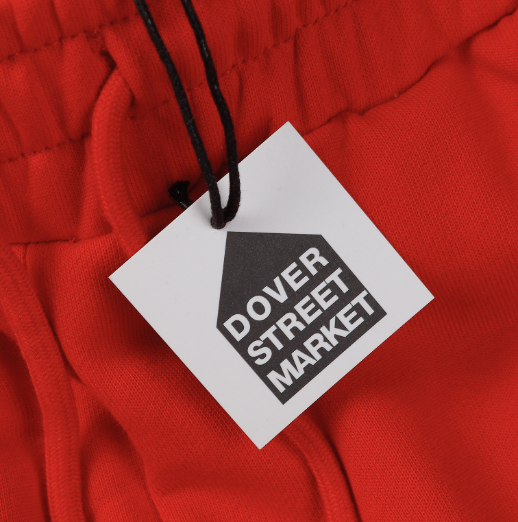 Denim Tears Cotton Wreath Allover Fleece Shorts (Red)