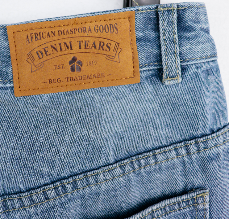 Denim Tears Cotton Wreath Denim Shorts (Medium Wash)