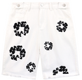 Denim Tears Cotton Wreath Denim Shorts (White)