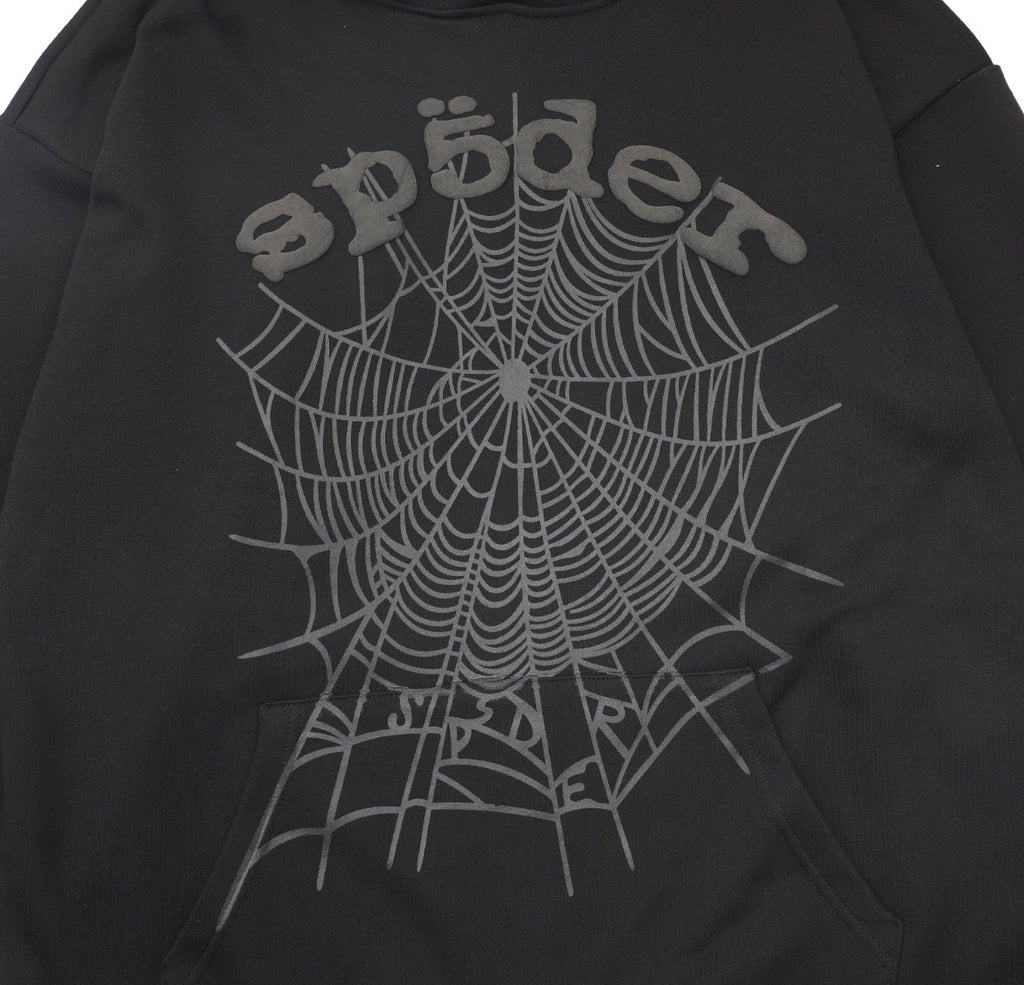 Sp5der Web Graphic Hoodie (Black)