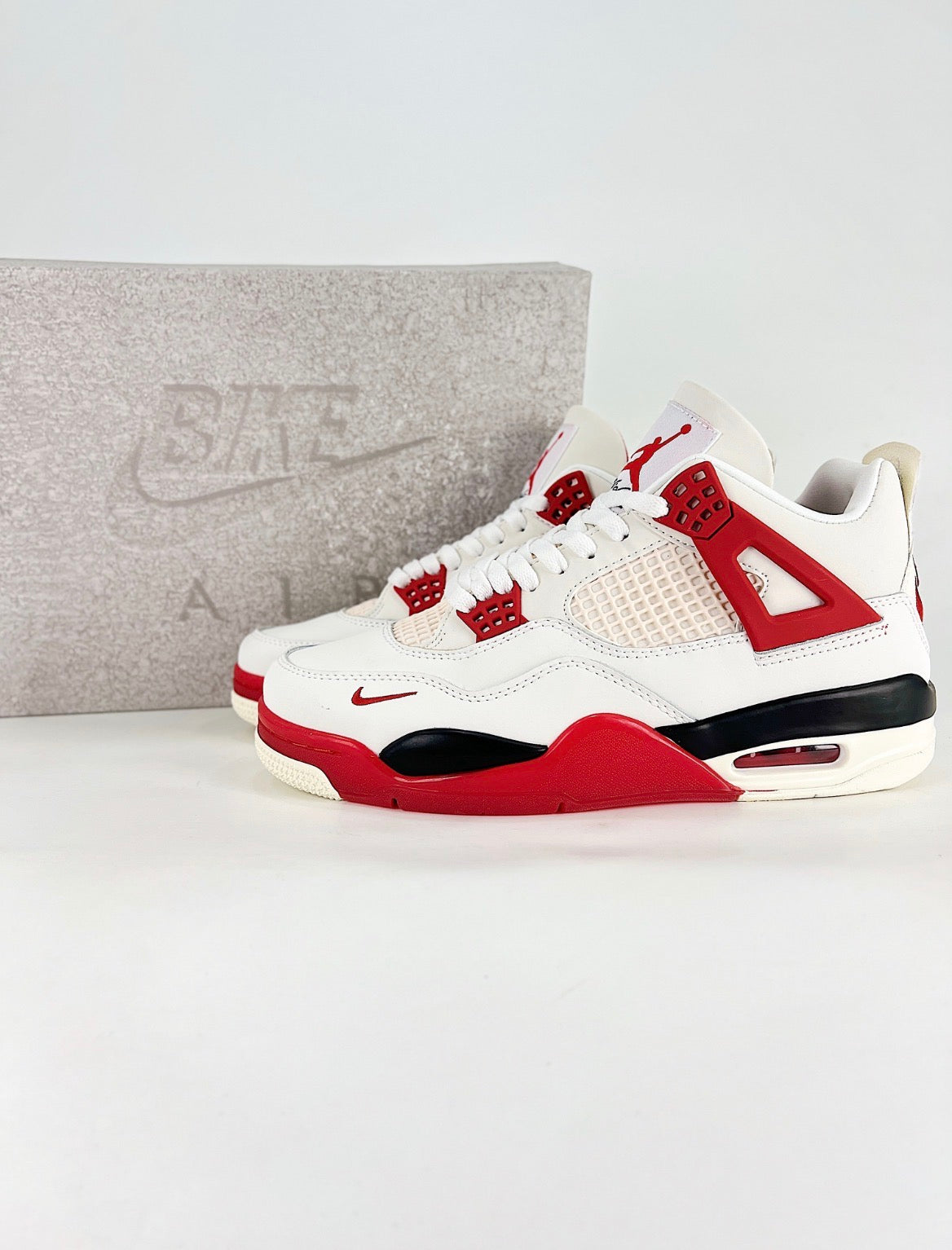 Nike Air Jordan 4 (White/Red Bike Air)