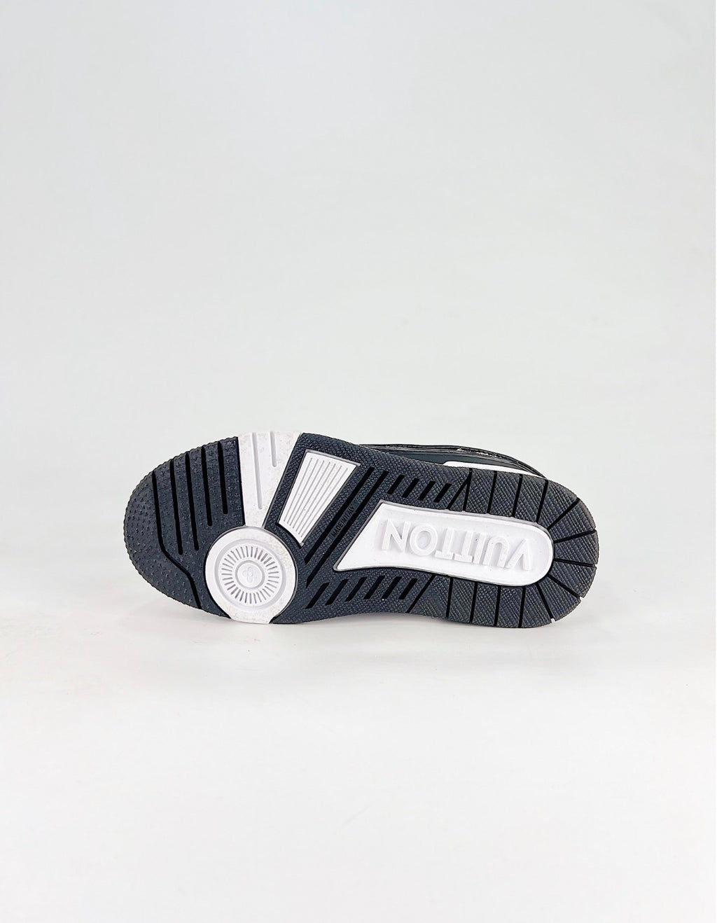 Louis Vuitton LV Trainer (Black Monogram Denim/White Calf Leather)