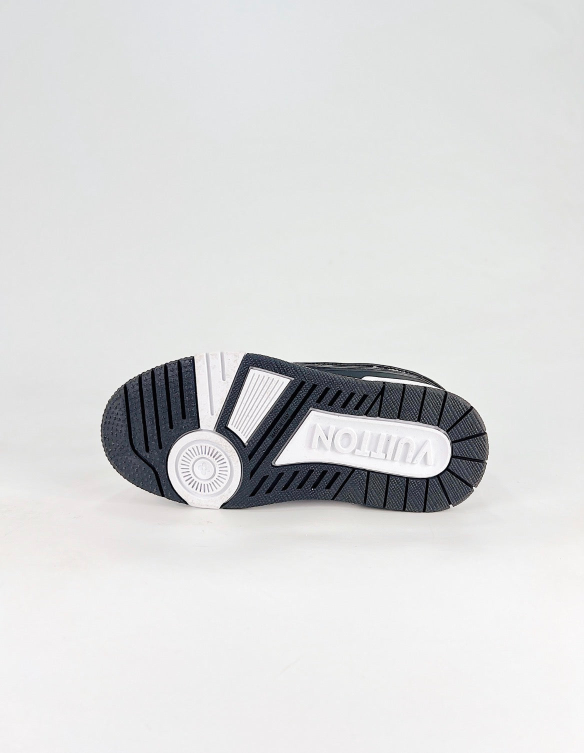 Louis Vuitton LV Trainer (Black Monogram Denim/White Calf Leather)