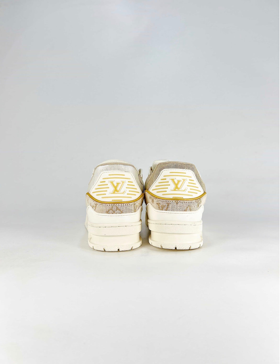 Louis Vuitton LV Trainer (Beige Monogram Denim)