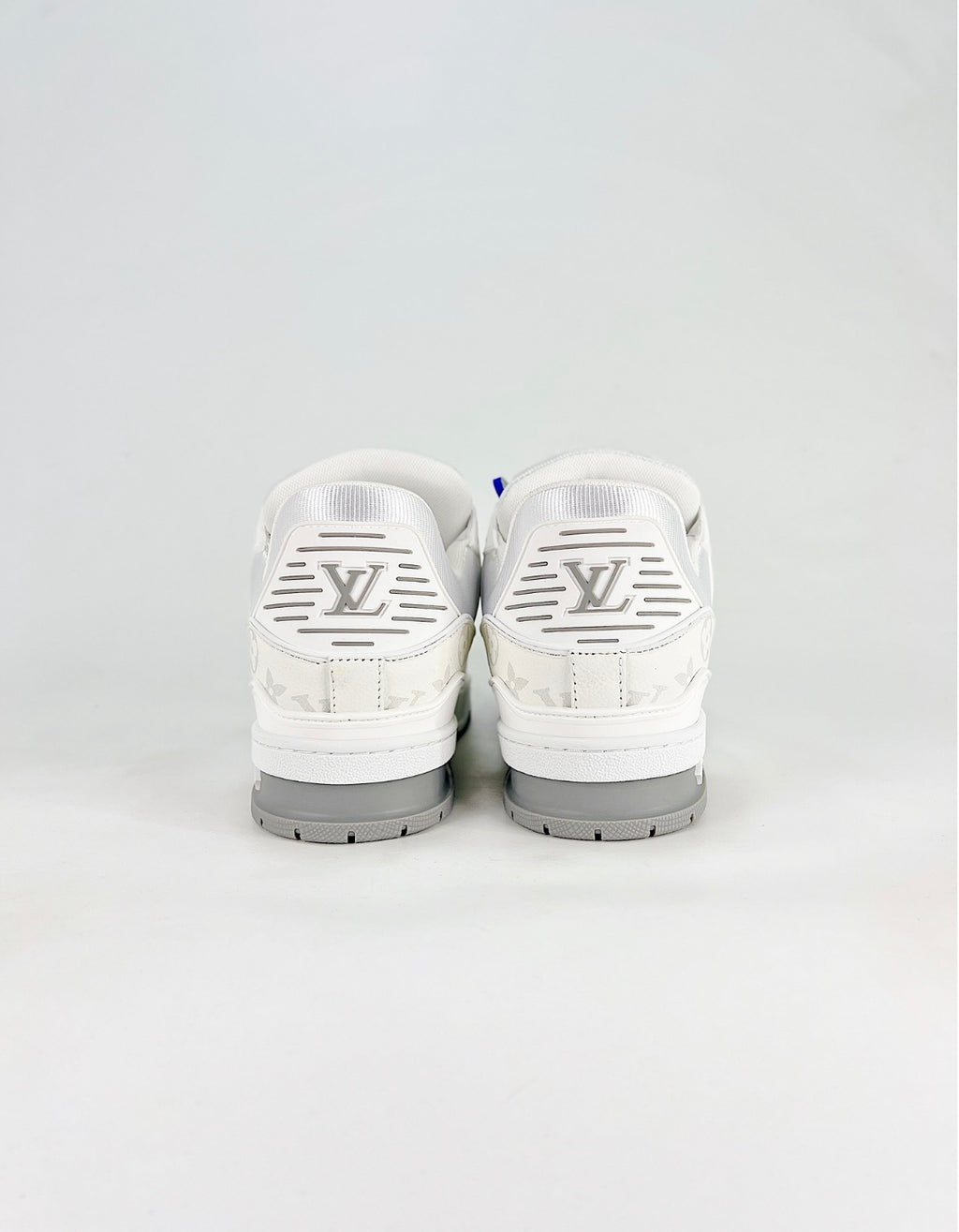 Louis Vuitton LV Trainer (White Monogram Canvas/Calf Leather)