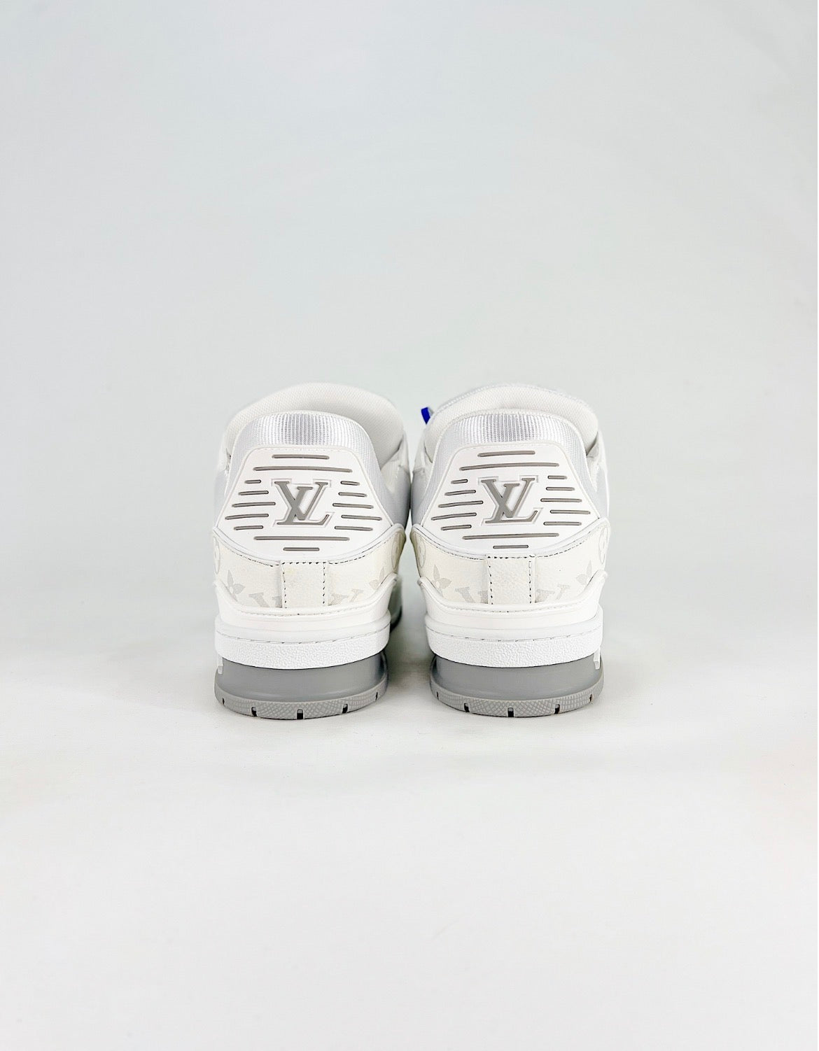 Louis Vuitton LV Trainer (White Monogram Canvas/Calf Leather)