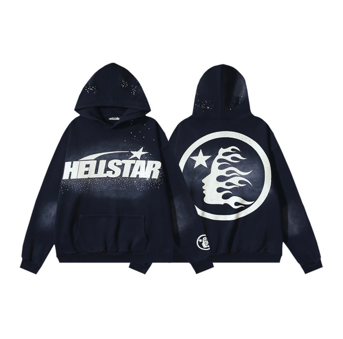 Hellstar Uniform Glitter Hoodie (Black)