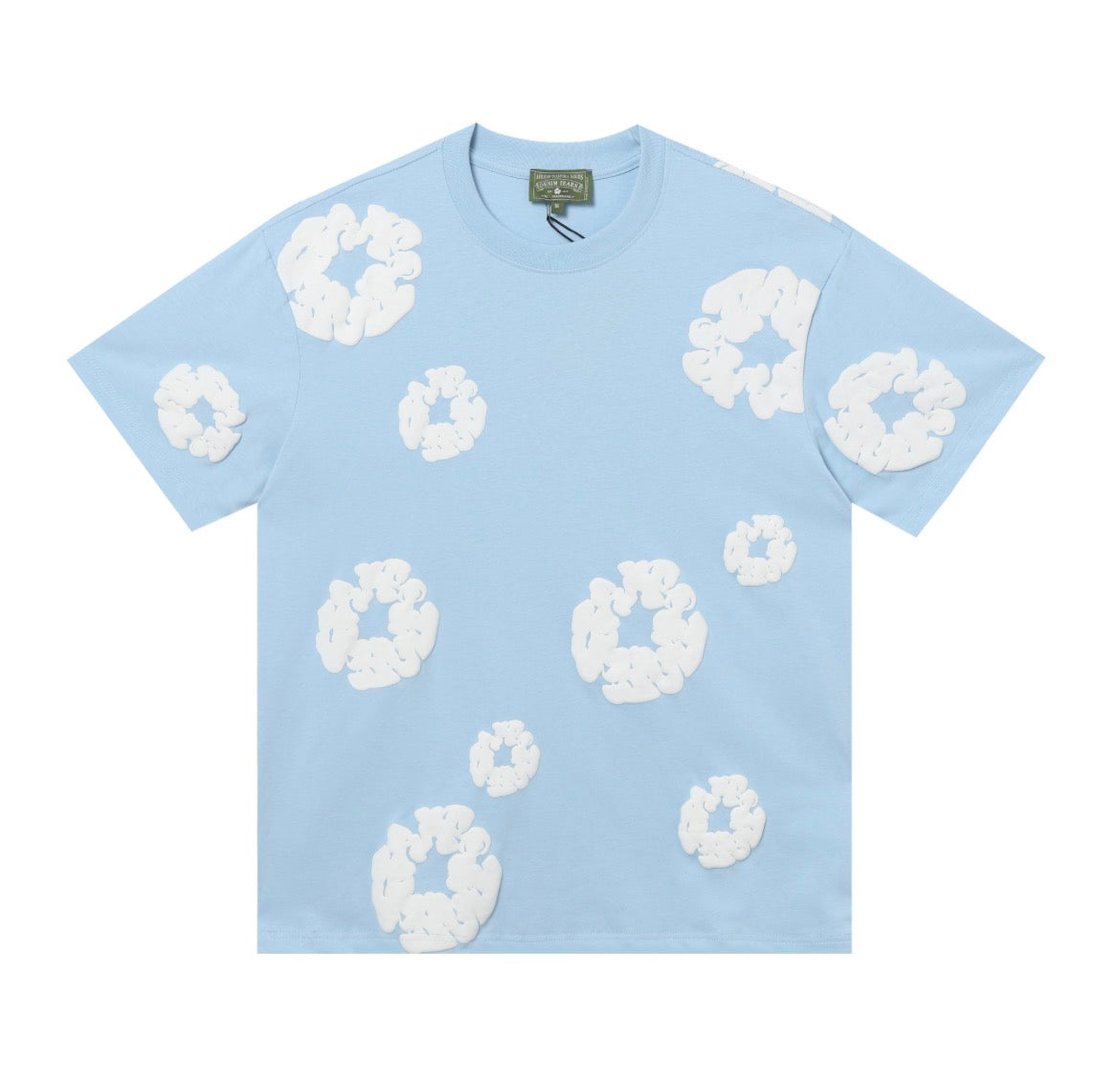 Denim Tears Cotton Wreath T-Shirt (Light Blue)