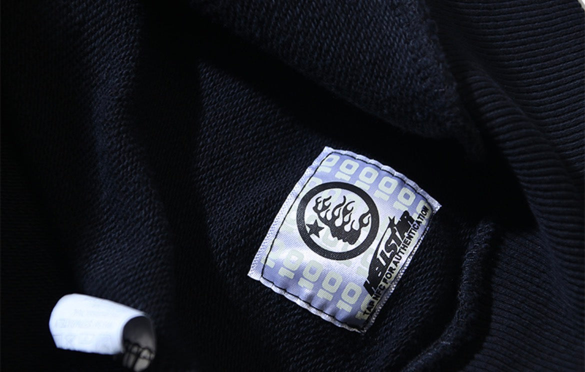 Hellstar Uniform Glitter Hoodie (Black)