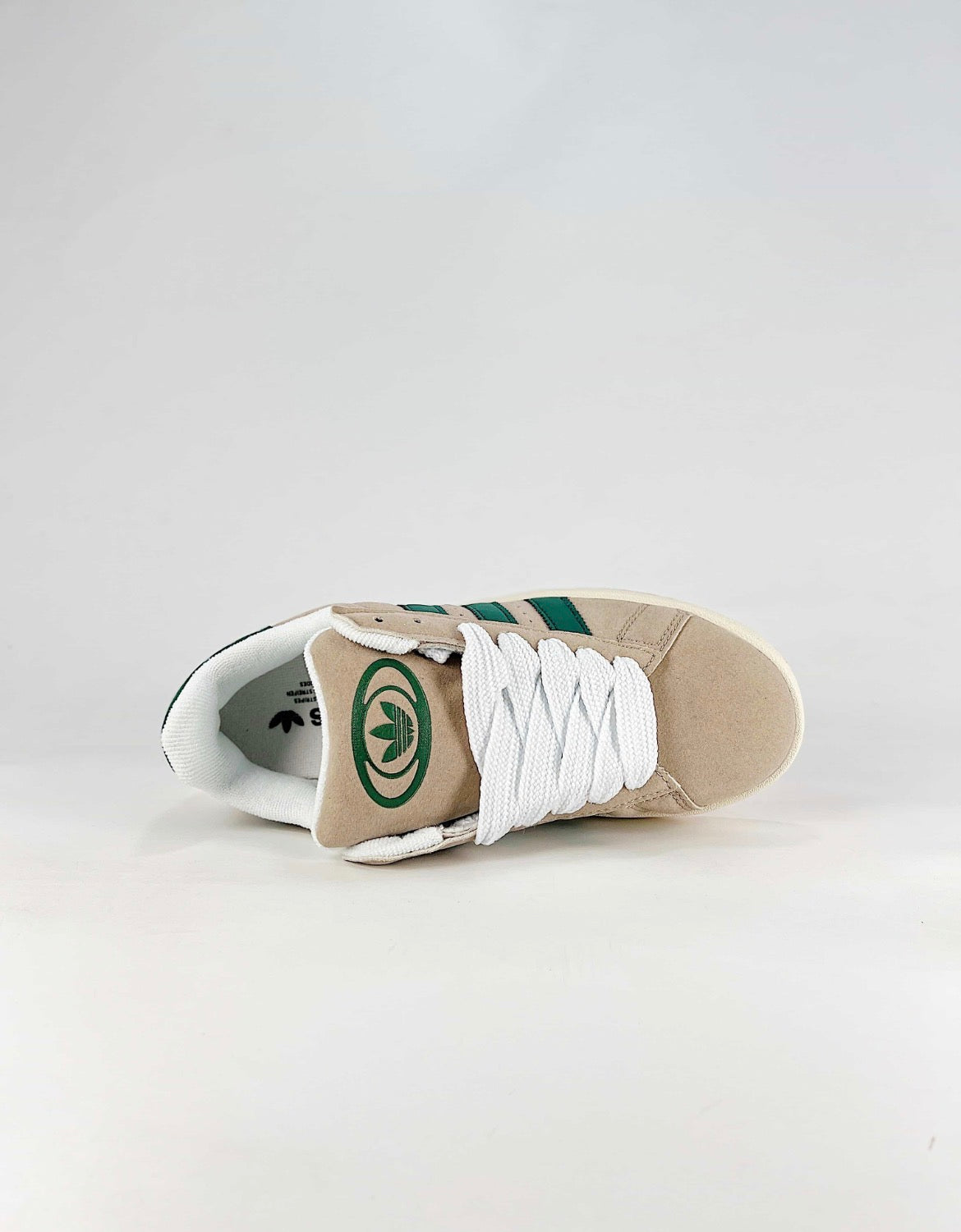 Adidas Campus 00s in the (Crystal White / Collegiate Green)