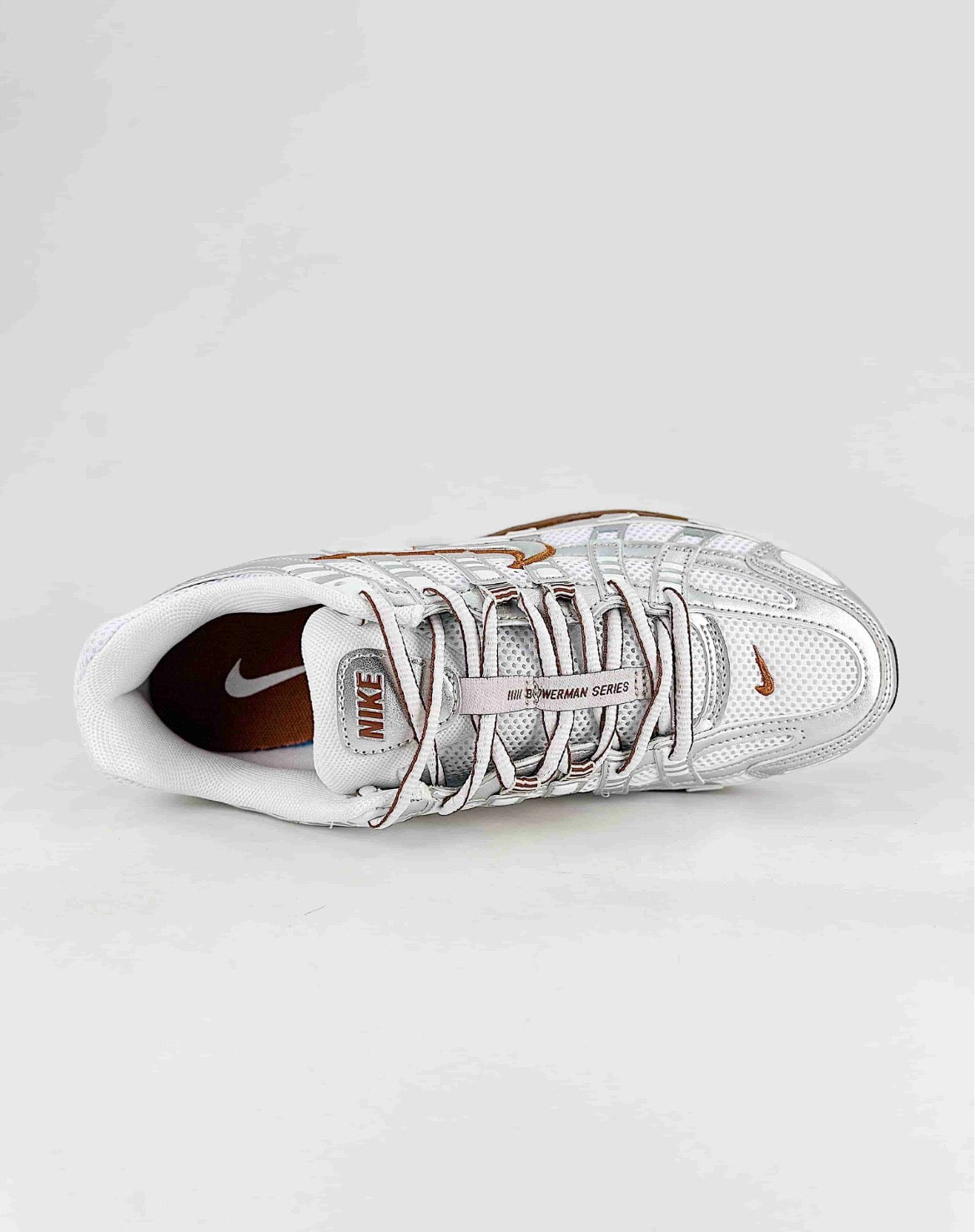 Nike P-6000 (White/Metallic Silver/Gum Brown)