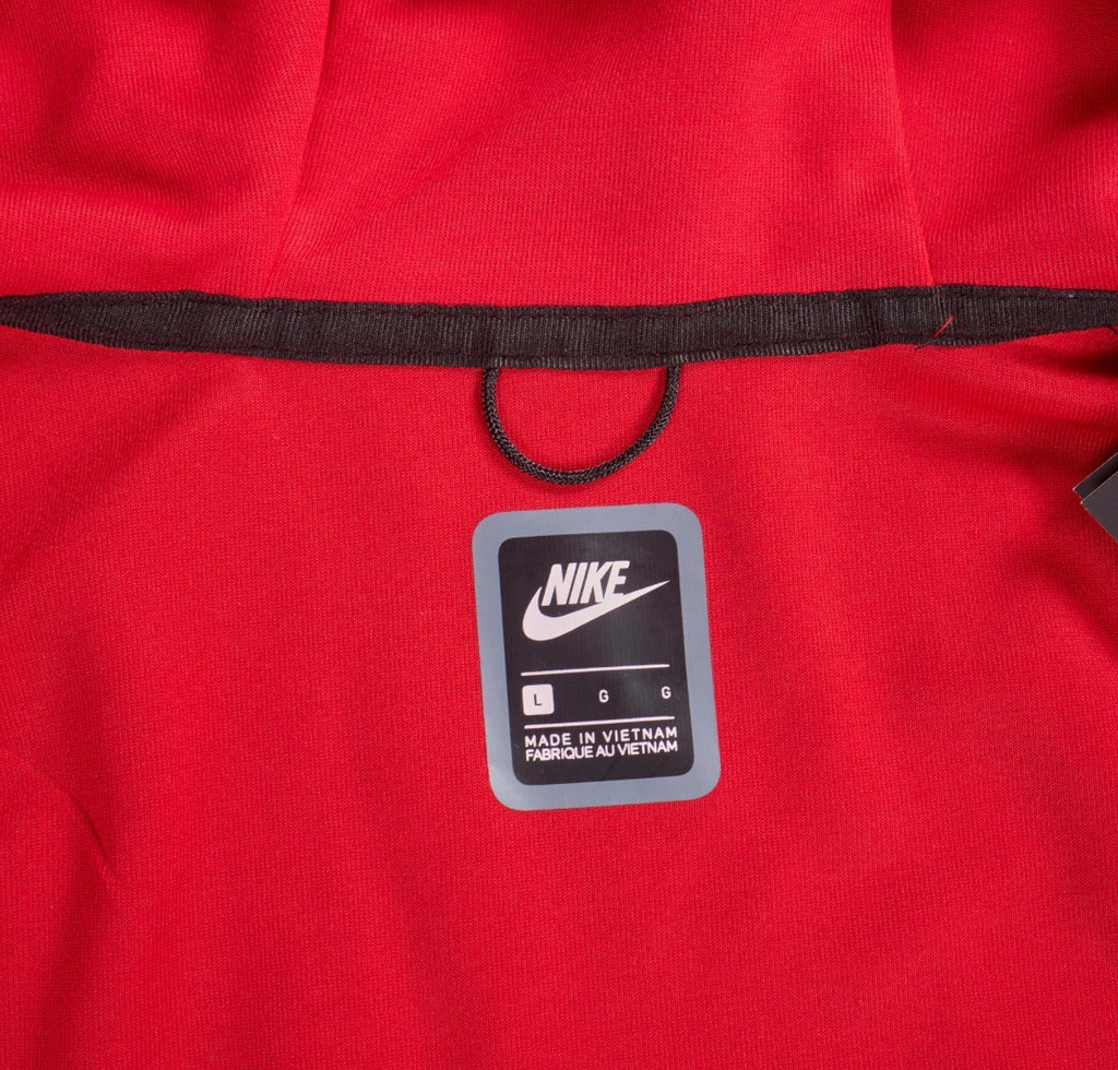 Nike Sportswear Tech Fleece Full-Zip Hoodie and Joggers Set (Red)