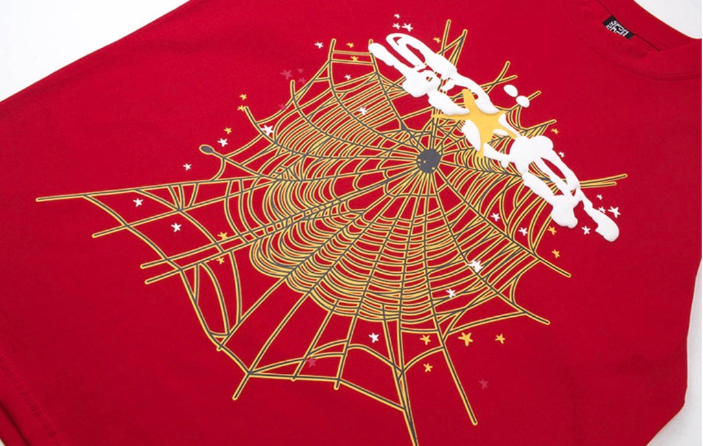 Sp5der OG Web Graphic T-Shirt (Red)