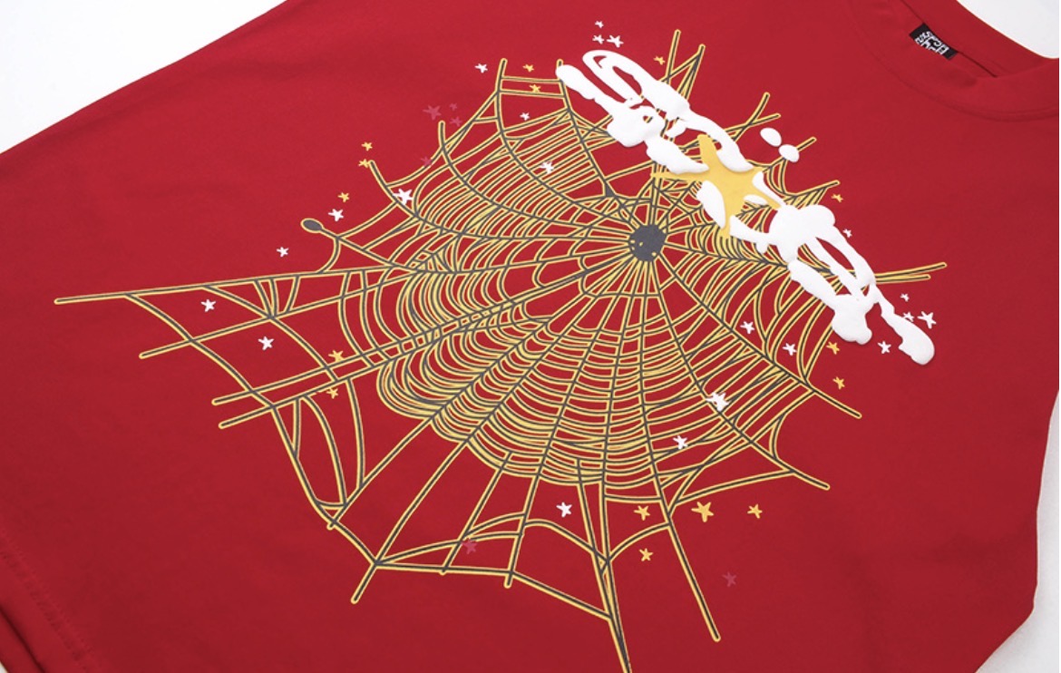 Sp5der OG Web Graphic T-Shirt (Red)