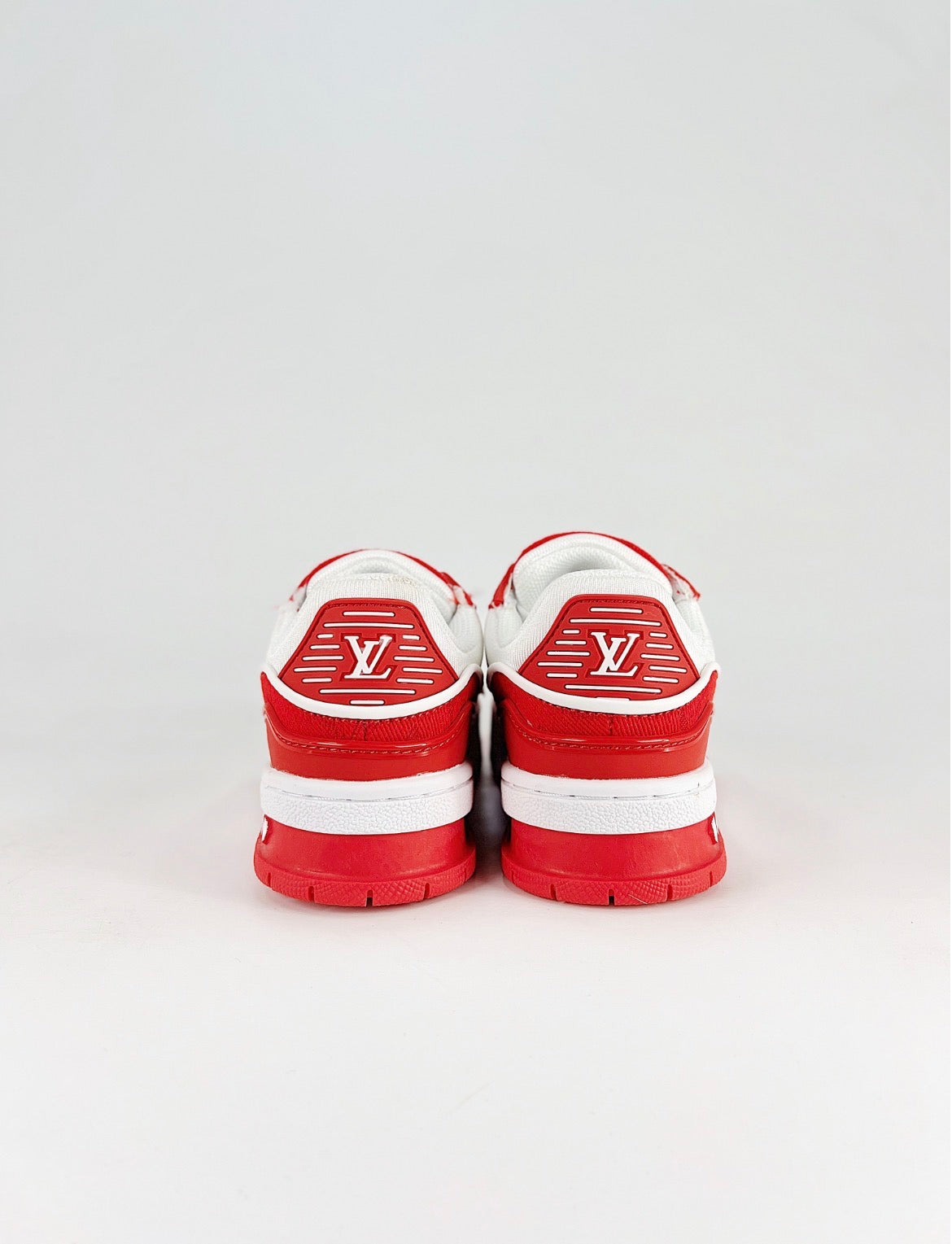 Louis Vuitton LV Trainer (White/Red Leather)